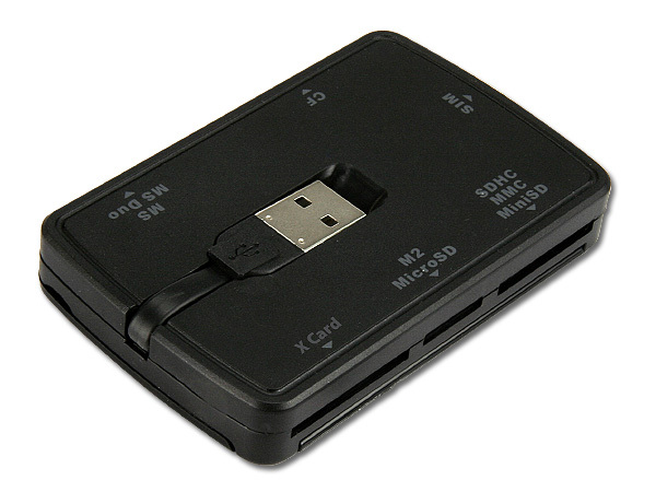 Lecteur de cartes externes pour SIM, SD, Micro SD ou MMC Advance, USB 2.0