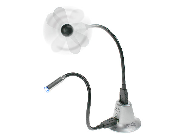 LAMPE USB / VENTILATEUR USB / PROLONGATEUR USB 3 EN 1