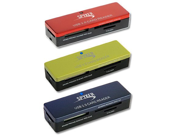 MINI LECTEUR DE CARTES MEMOIRES USB v2.0 C04-BLU