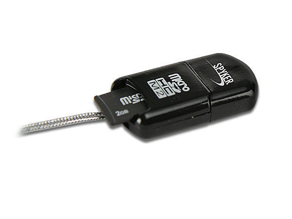 MINI LECTEUR USB CARTE MICRO SD / M2 C909-BK