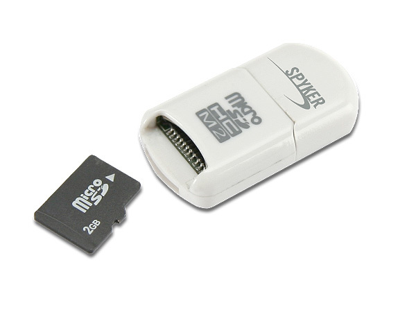 MINI LECTEUR USB CARTE MICRO SD / M2 C909-WH