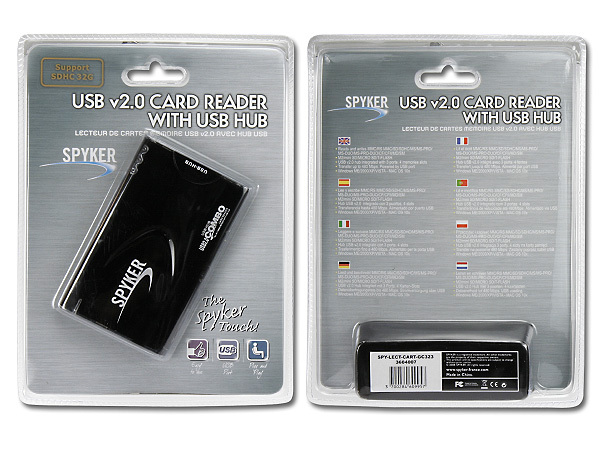 LECTEUR DE CARTES MEMOIRE USB v2.0 AVEC HUB USB