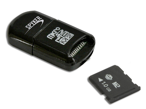 MINI LECTEUR USB CARTE MICRO SD / M2 C909-BK