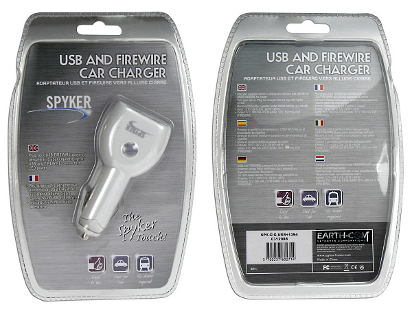 ADAPTATEUR USB ET FIREWIRE VERS ALLUME CIGARE