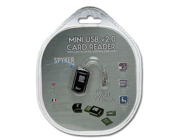 MINI LECTEUR USB CARTE MICRO SD / M2 C909-BK