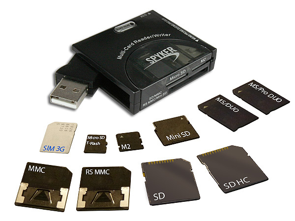USB 2.0 LECTEUR ADAPTATEUR CARTE MEMOIRE SD SDHC Mini Micro M2 MMC