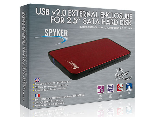 BOITIER EXTERNE USB v2.0 POUR DISQUE DUR 2.5’’ SATA