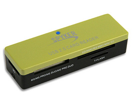 MINI LECTEUR DE CARTES MEMOIRES USB v2.0 C04-GRE