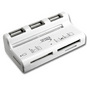 LECTEUR DE CARTES USB v2.0 AVEC HUB USB 3 PORTS